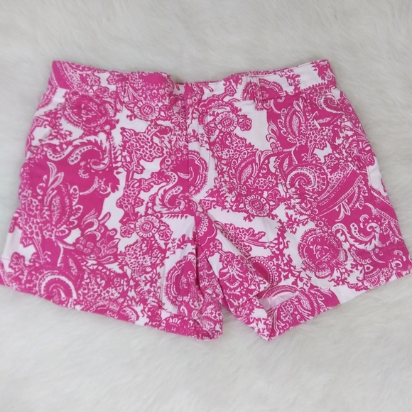 Joe Fresh Pants - Joe Fresh Women's Pink White Shorts Size 6